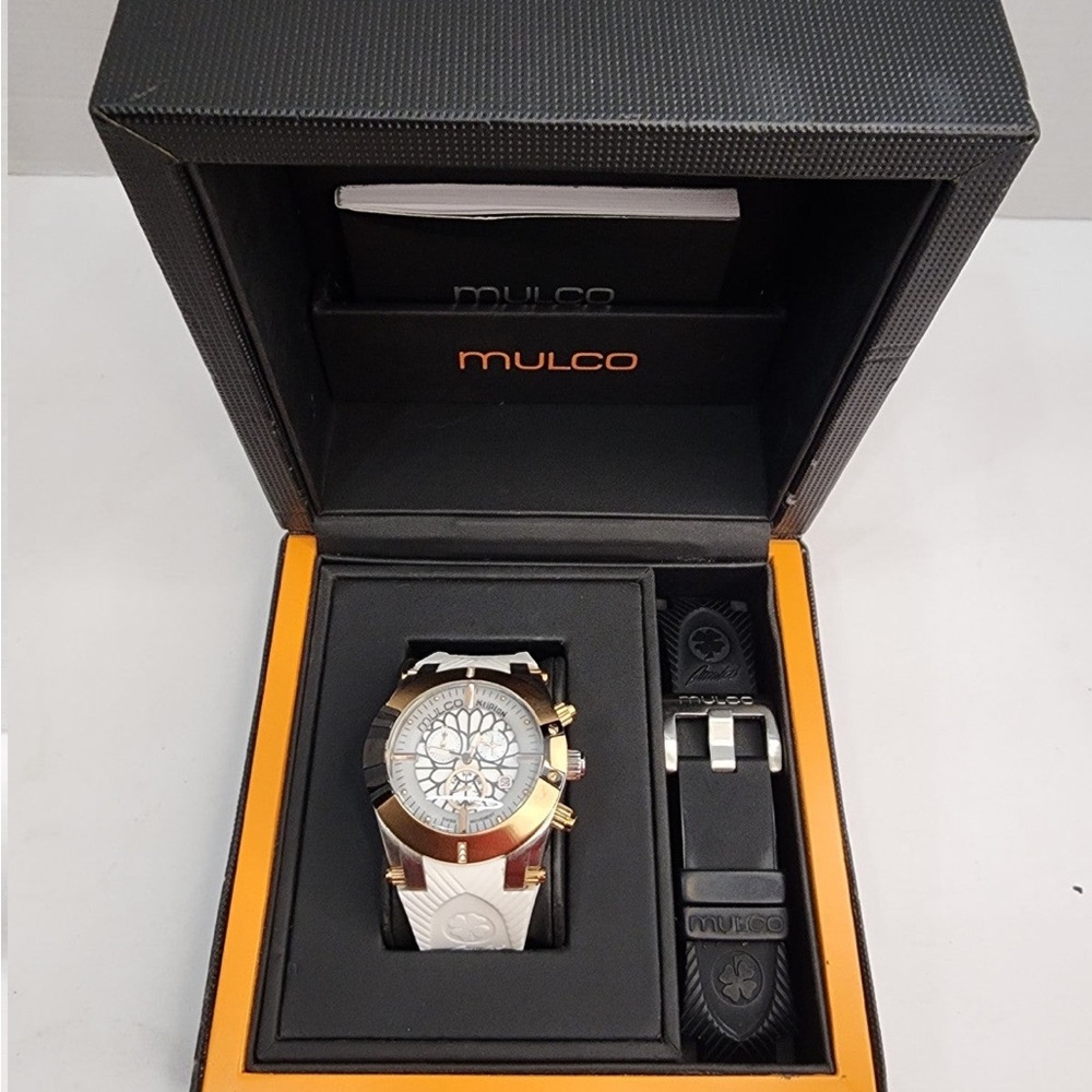 MULCO Women's MW5-3069-015 Kripton Snap Analog Display Swiss Quartz Black Watch